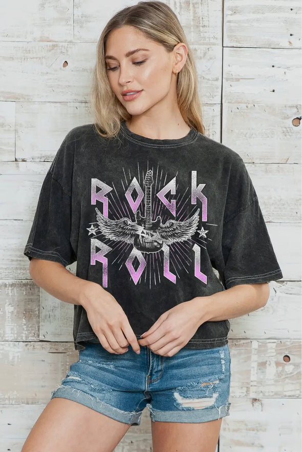 Rock N Roll Mineral Wash Tee