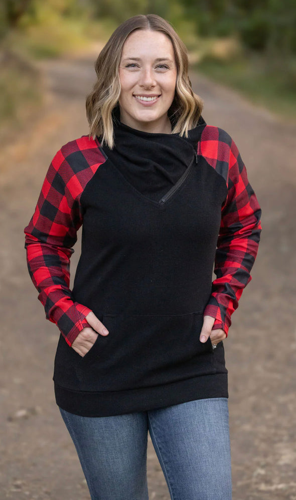 Buffalo Plaid Zip Cowl