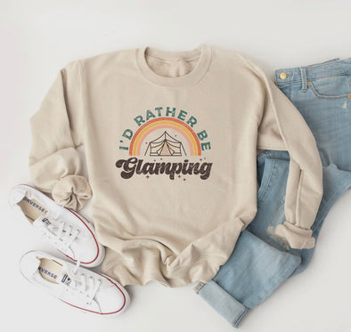 I’d Rather Be Glamping Crewneck