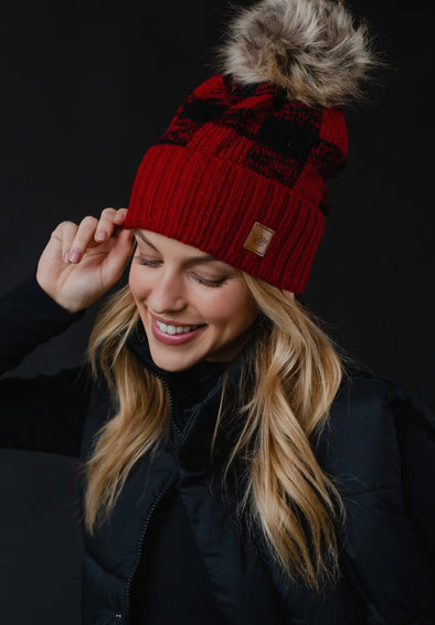 Perfectly Plaid Hat in Red