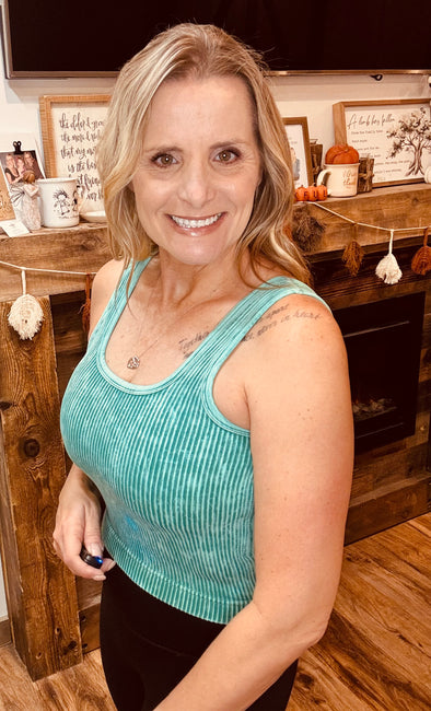 Revel Ribbed Tanks in Multi