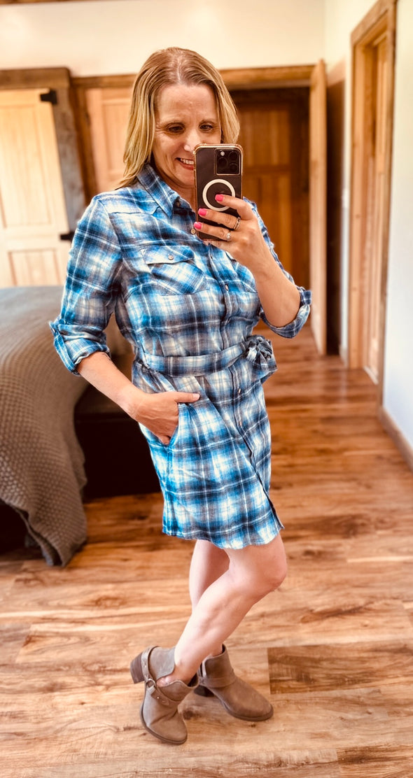 She’s Gone Country Plaid Dress