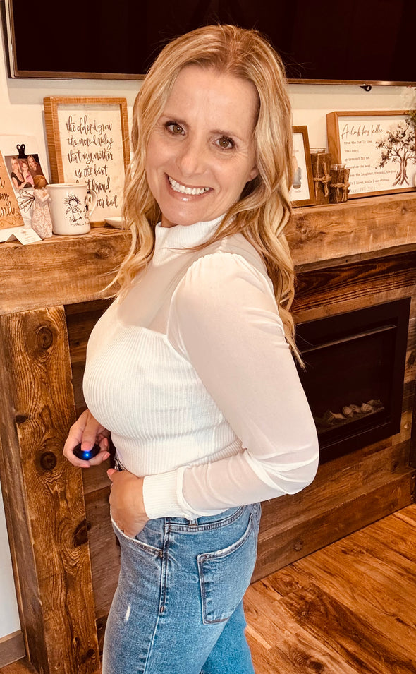 Reba Ribbed Sweater in Multi