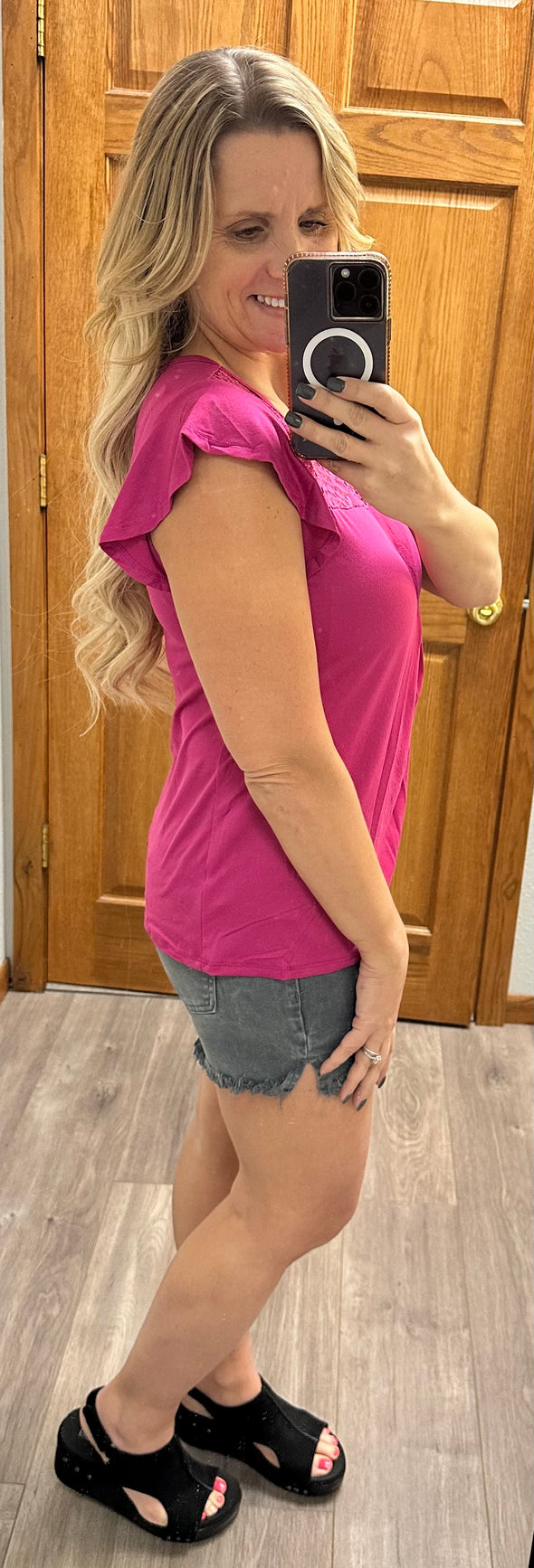 Maggie Magenta Top