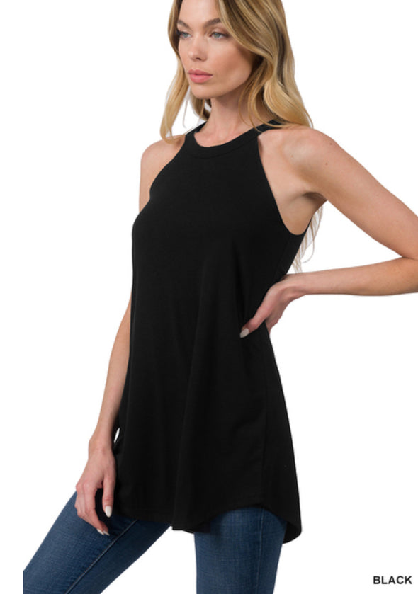Heather Halter Tank in Multi