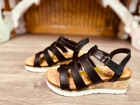 The Unforgettable Sandals by Corky’s in Black