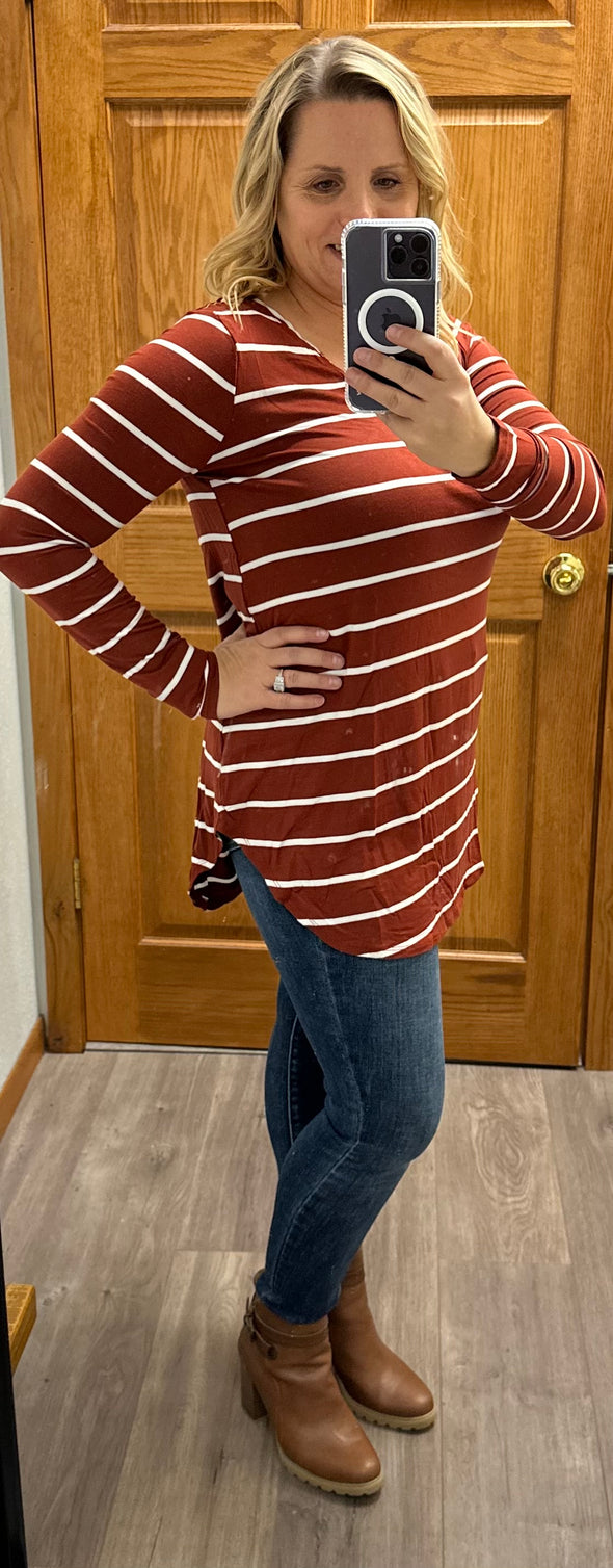Buttery Soft Striped Top