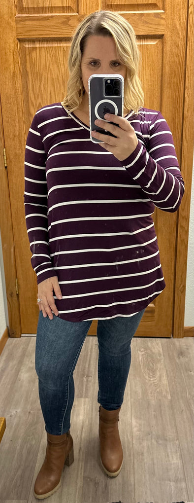 Buttery Soft Striped Top