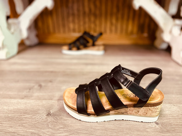 The Unforgettable Sandals by Corky’s in Black