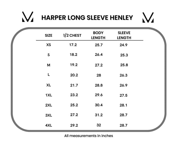 Harper Long Sleeve Henley 2 in Multi